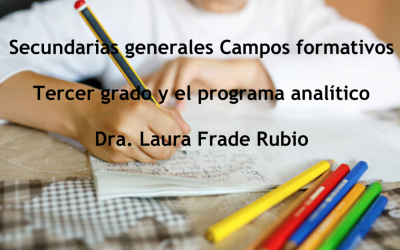 Secundarias generales. Campos formativos. Tercer grado y el programa analítico
