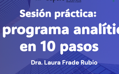 Sesión práctica: “El programa analítico en 10 pasos”